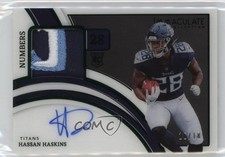 2022 Immaculate Numbers Rookie Emerald 16/18 Hassan Haskins Patch Auto 19zq