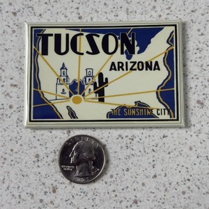 Tucson Arizona The Sunshine City Souvenir Travel Refrigerator Magnet #51994