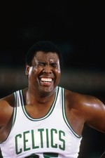 Closeup of Boston Celtics Paul Silas during reunion game at Matthe- Old Photo
