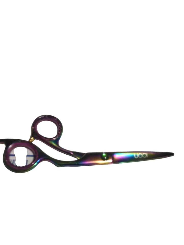 Tijeras de corte de pelo ICON multicolor arco iris 6" ICT-163 salón peluquero Foto 2 de 4