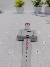 Sega Saturn Console Watch Wristwatch Sakura Wars 2 Disc T-Arts Japan Grey Model