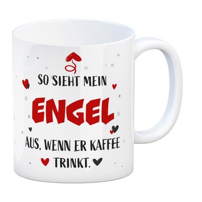 So sieht mein Engel aus wenn er Kaffee trinkt Kaffeebecher