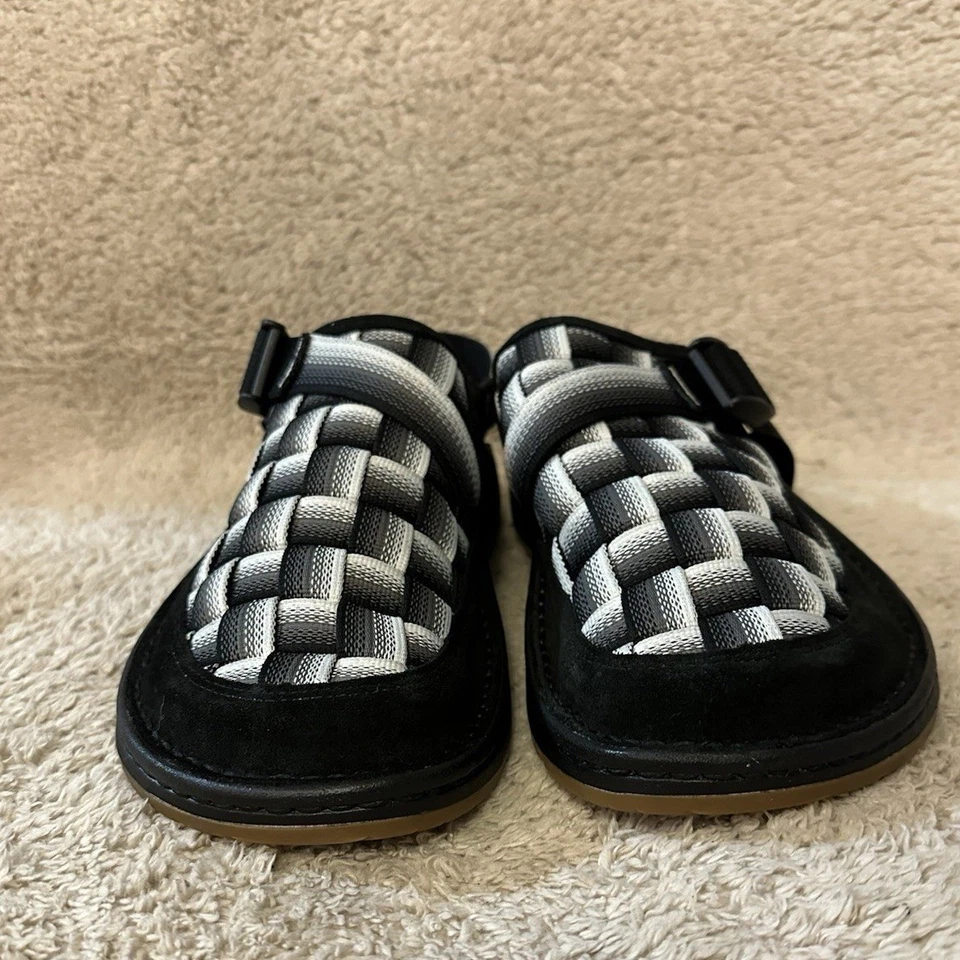 Босоножки Chaco Canyon тканые сабо выцветшие B W мужские размер 11 черные без шнуровки обувь - Изображение 2 из 4