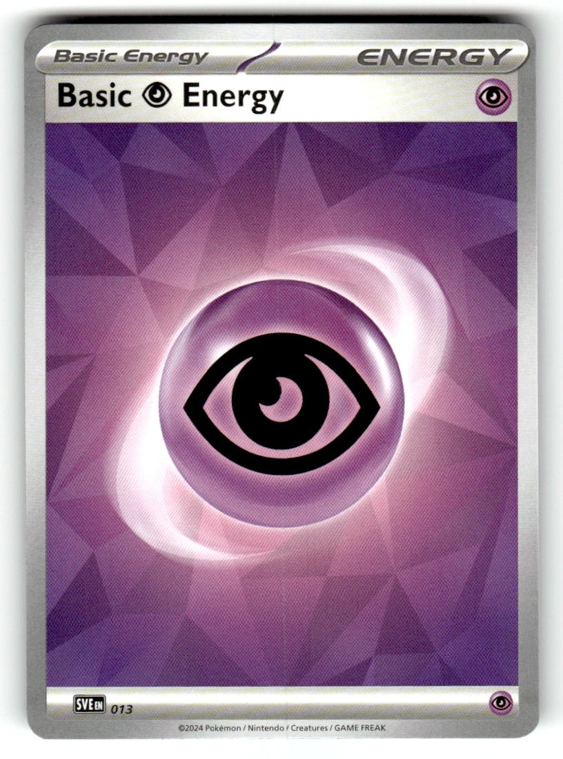Basic Psychic Energy Pokemon SVE: Scarlet & Violet Energies 013 NM