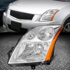 For 07-09 Nissan Sentra 2.0L OE Style Driver Left Side Headlight Lamp Chrome