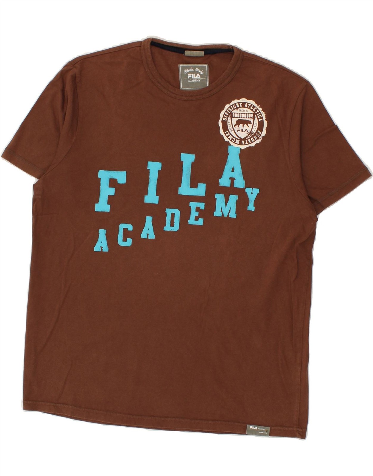 FILA Maglietta Uomo Grafica Top XS Marrone BE01