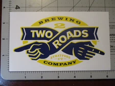 TWO ROADS BREWING Connecticut road 2 ruin 6" STICKER decal craft beer brewery O