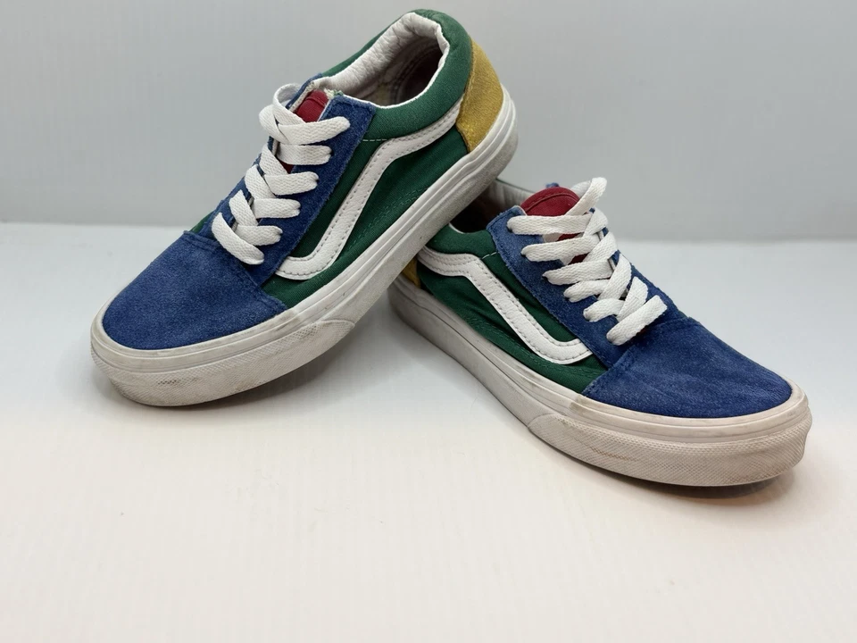 Vans Old Skool Niños Zapatos Bloque de Color Gamuza Club Náutico Niños Talla 2.5 Jóvenes Foto 2 de 4