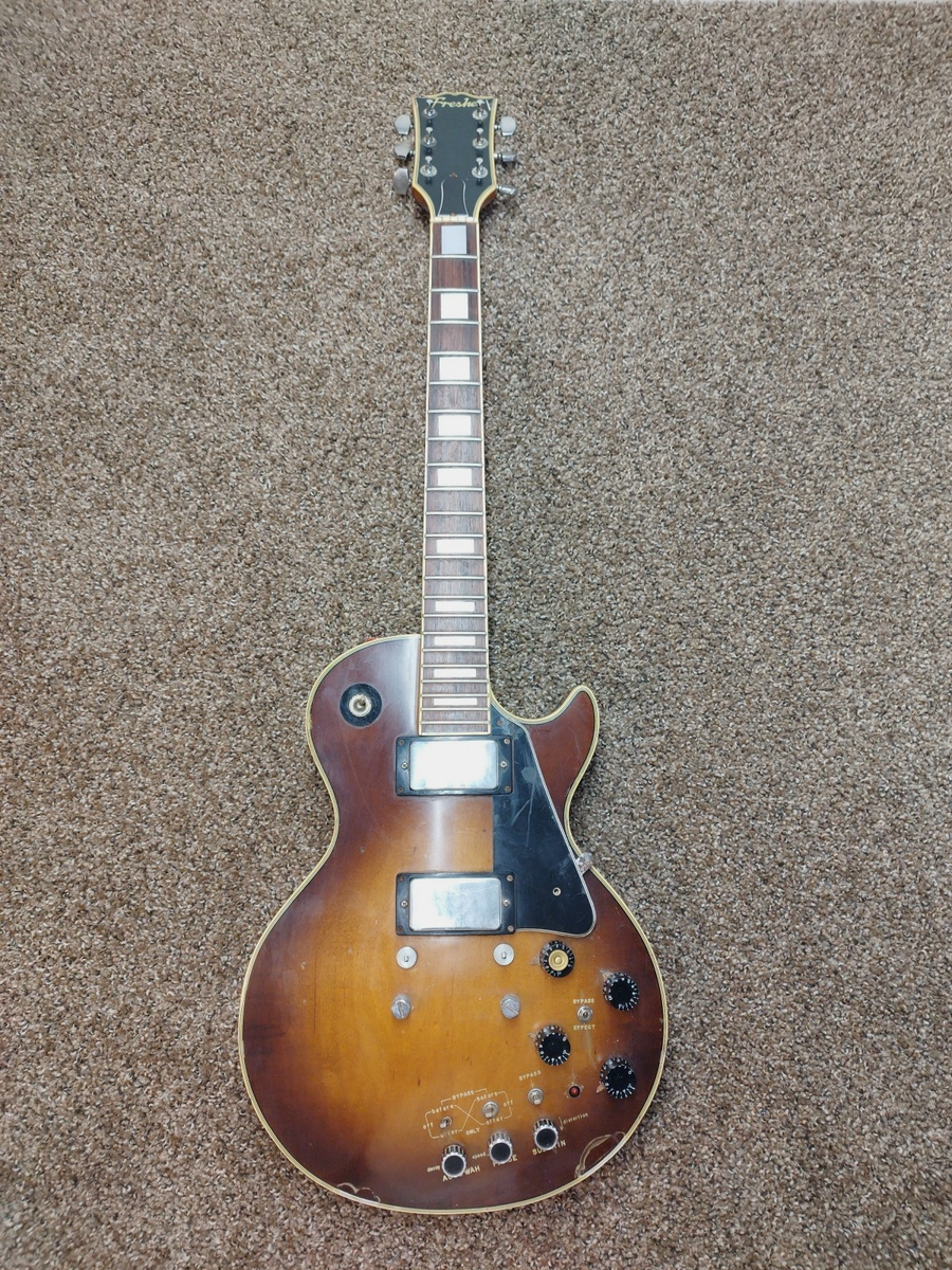 Fresher FL-1005 Les Paul 1970s Bizarre - Tobacco Burst Japan AS IS