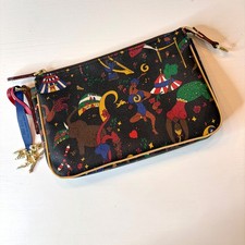 Borsa a tracolla Piero Guidi Magic Circus nera stampa circo cherubino charm Italia