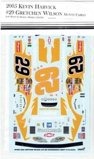 1/24 JWTBM 2005 KEVIN HARVICK #29 GOODWRENCH GRETCHEN WILSON NASCAR DECAL SHEET