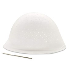 Hair Dye Frosting Highlight Cap w/ Metal Hook Tool
