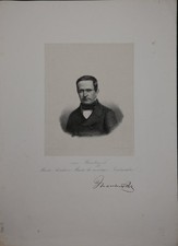 Otto Th. von Manteuffel (1805-1882) Portrait Lithographie ca. 1850