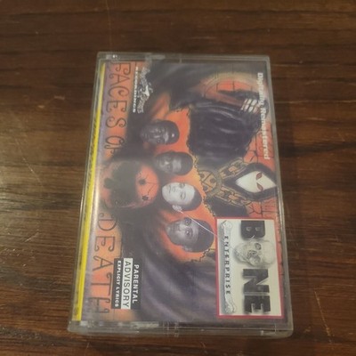 B.O.N.E. Enterprise Faces Of Death Cassette 1996 Bone Thugs N Harmony Clear/Red