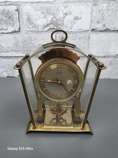 Vintage 8 day  SkeletoN Carriage Clock by Schatz Germany, Working, Unusual 