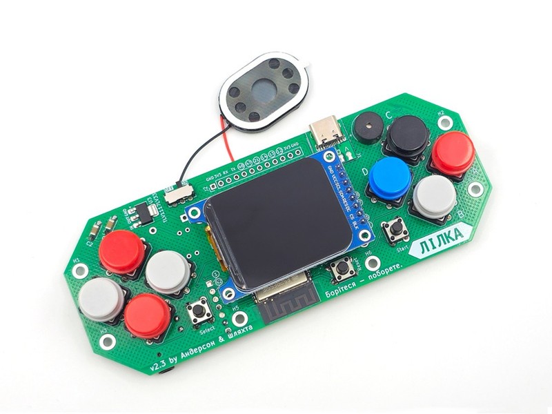 DIY KIT Console LILKA based on ESP32-S3-WROOM-1U-N16R8 K372, lot 1, 2 pcs
