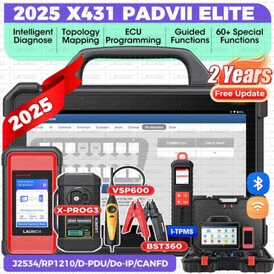 2025 LAUNCH X431 PAD VII PAD 7 Intelligent Diagnostic Scanner Programming Coding