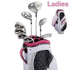 Callaway Ladies Solaire Club Set Pink DR 5W 6H 7-SW PT 8p Set Cart Bag Headcover
