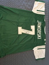 Autographed/Signed Ron Jaworski Philadelphia Green Football Jersey JSA COA
