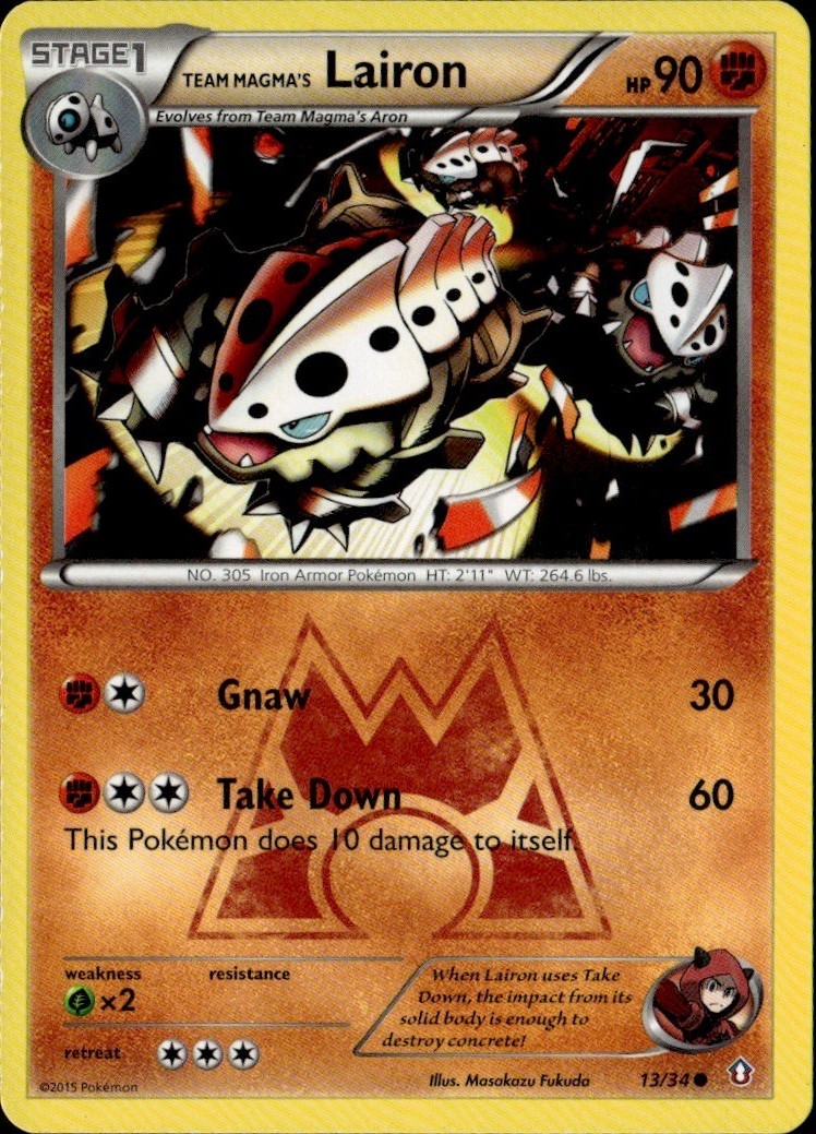 Team Magma's Lairon Common DCR Double Crisis 13/34 LP