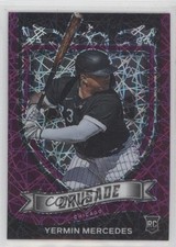 2021 Panini Chronicles Crusade Purple Velocity Prizm Yermin Mercedes #16 d8g
