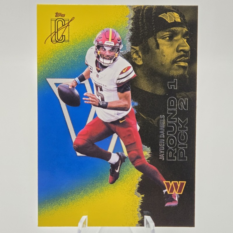 2025 Topps Signature Class JAYDEN DANIELS #57 Blue/Yellow COMMANDERS 🏈