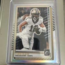 2025 Panini Donruss Optic #73 Chris Olave Silver Holo Prizm New Orleans Saints 