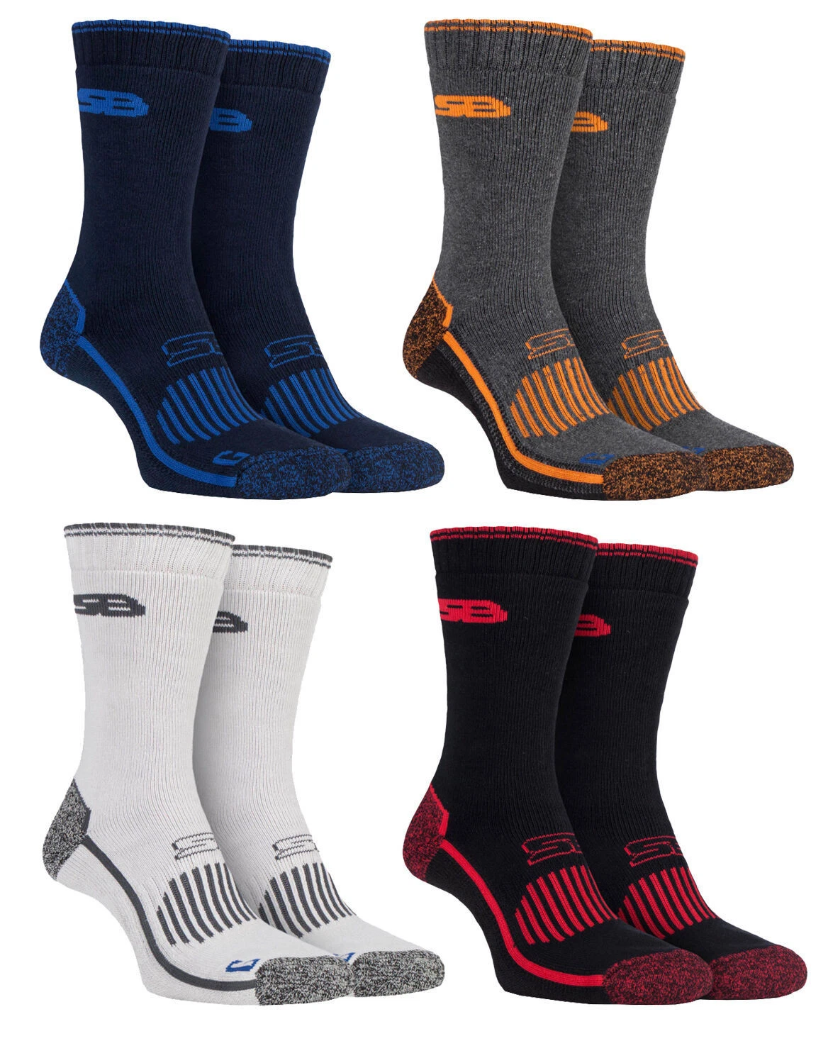 Storm Bloc - 2 Pairs Mens Reinforced Cushioned Heavy Duty Cotton Work Boot Socks
Opens in a new wind