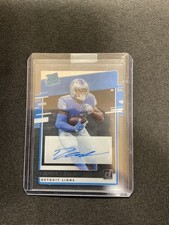 2020 Panini Donruss Clearly D'Andre Swift Rated Rookie Auto RR-DS