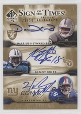 2009 SP Authentic 29/50 Darrius Heyward-Bey Kenny Britt Rookie Auto RC d4k