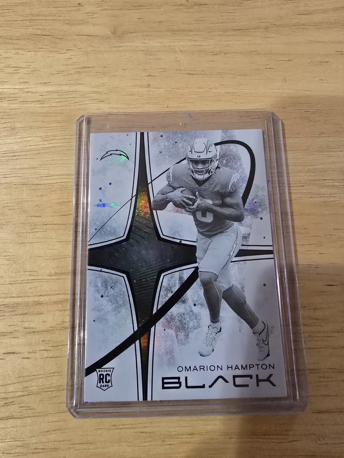 2025 Panini Black - Omarion Hampton CASE HIT White Night Panini Black SSP
