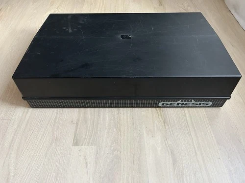 Vintage SEGA GENESIS Console + Game Storage Holder Drawer Box Dynasound