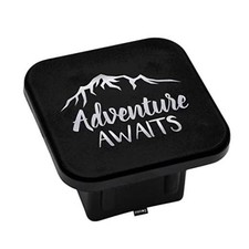 Swono Hitch Covers 2 Inch Inspiration Quote 2"x2" inch Adventure Awaits