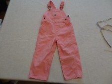 Carhartt Pink Overalls 3T Toddler Girls Workwear