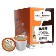 , 100 Hawaiian Kona, Medium Roast, Kosher, K-Cup Compatible, 24 Pods