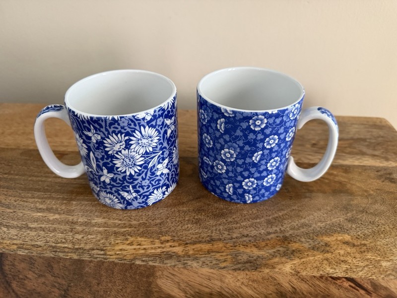 Set Of Two- Spode Penny Lane Daisy Shade Coffee Mugs- NEW, never used
