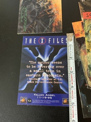 Vintage 90s X files Art Trading Cards Promotional Tv Series Fallen