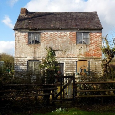 Foto 12x8 Cottage von Square Lane Corley Ash Dieses unbenannte Haus steht neg c2017
