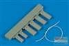WHL148007 1:48 Wheelliant USAF/USMC Land Based Wooden Wheel Chock with Nylon