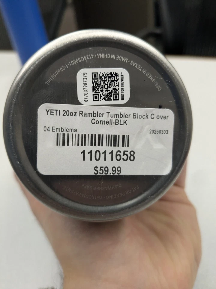 Cornell University - многоразовая кофейная кружка Black Yeti 20 унций - Изображение 3 из 4