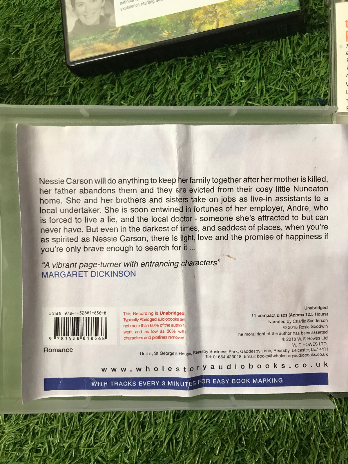 Job lot collection of 7 adult fiction CD audiobooks Dickenson Murray