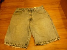 Vintage 1990's Union Bay Blue Denim Jean Shorts 34 Dad Carpenter Shorts UNIONBAY