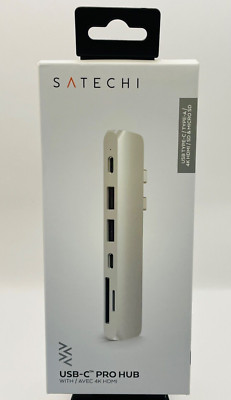 Satechi Type-C Pro Hub Adapter with USB-C PD (40 Gbps), 4K HDMI, USB-C, ST-CMBPS