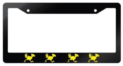 Chocobo LOGO Glossy Black Plastic License Plate Frame Final Fantasy