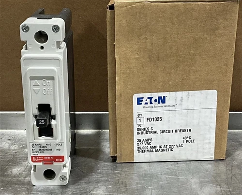 Eaton Fd1025 125v 50/60 Hz Industrial Circuit Breaker Nos Surplus