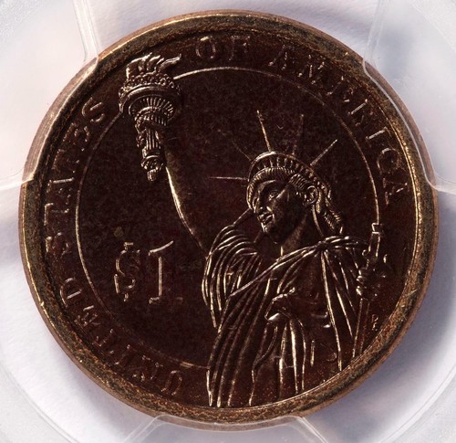 2015 PCGS MS65 Improperly Annealed Planchet Kennedy Dollar Mint Error Very Rare - Picture 3 of 4