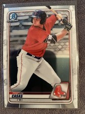 2020 Bowman Chrome Triston Casas Boston Red Sox Prospect Base Card #BCP-208