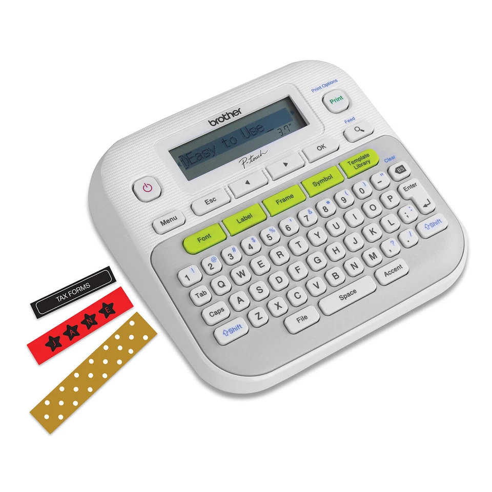 Brother P-Touch D210 Handheld Label Maker TZe 3.5mm 6mm 9mm 12mm with Free Tape - image 2 of 4