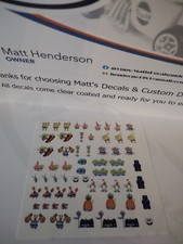 1/64 for hot wheels waterslide decals SpongeBob MADE IN THE USA!