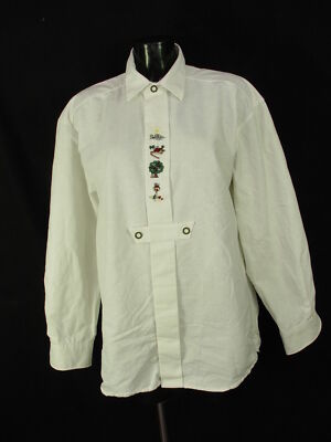 Size M 39/40 with embroidery wide cut costume shirt cotton TH333